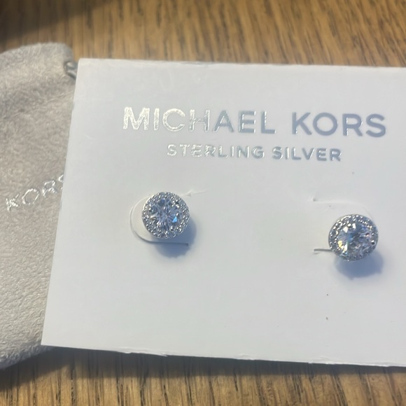 Sterling silver Michael Kors stud earrings - Picture 5 of 7